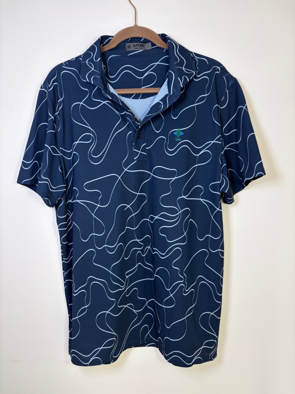 G/FORE Pencil Tech Piqué Polo- Ink -L